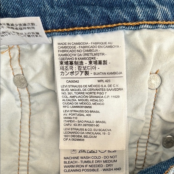 LEVIS 501 Women’s Straight Leg Denim Blue Jeans, Size W31 L30 - Picture 11 of 13